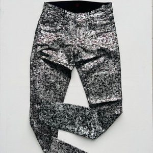 SINCLAIR MFGRP. Slim Print Jeans Metallic / Black